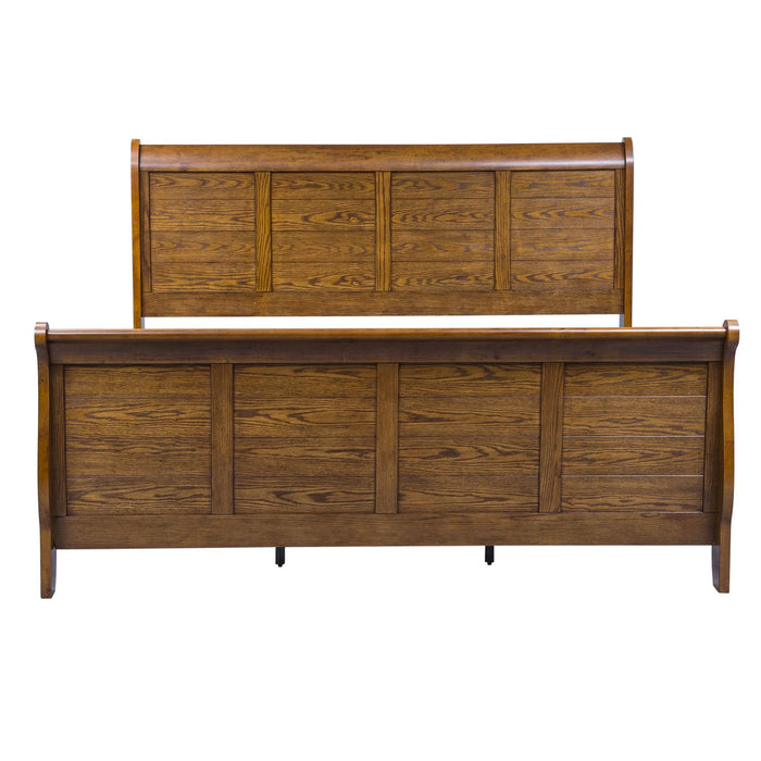 Grandpas Cabin Sleigh Bed, Dresser & Mirror, Night Stand image