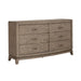 Avalon 6 Drawer Dresser in Burnished Beige - Discount Furniture World (Burlington,NC)