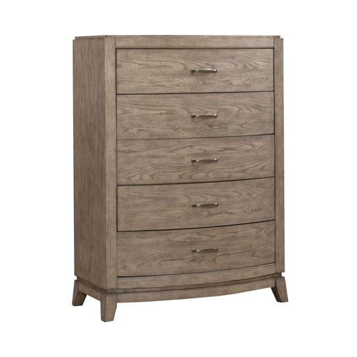 Avalon 5 Drawer Chest in Burnished Beige - Discount Furniture World (Burlington,NC)