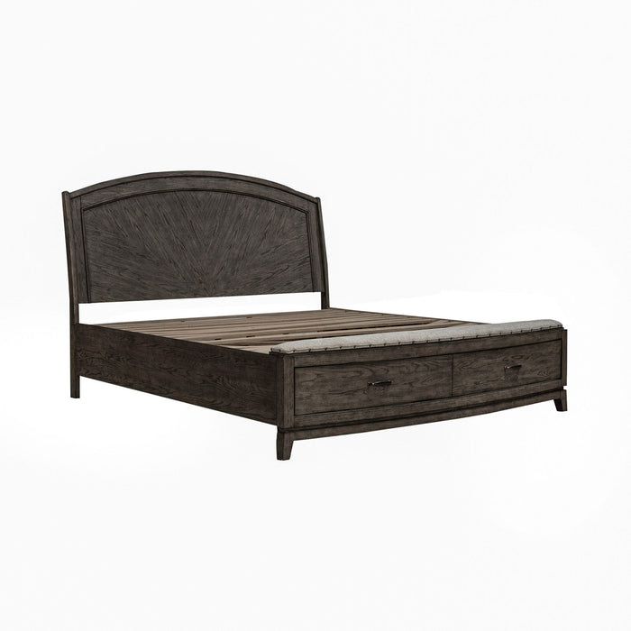 Avalon Queen Panel Storage Bed - Discount Furniture World (Burlington,NC)