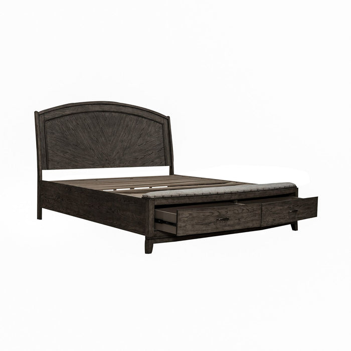 Avalon Queen Panel Storage Bed - Discount Furniture World (Burlington,NC)