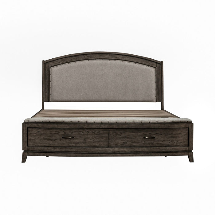 Avalon Queen Uph Storage Bed - Discount Furniture World (Burlington,NC)