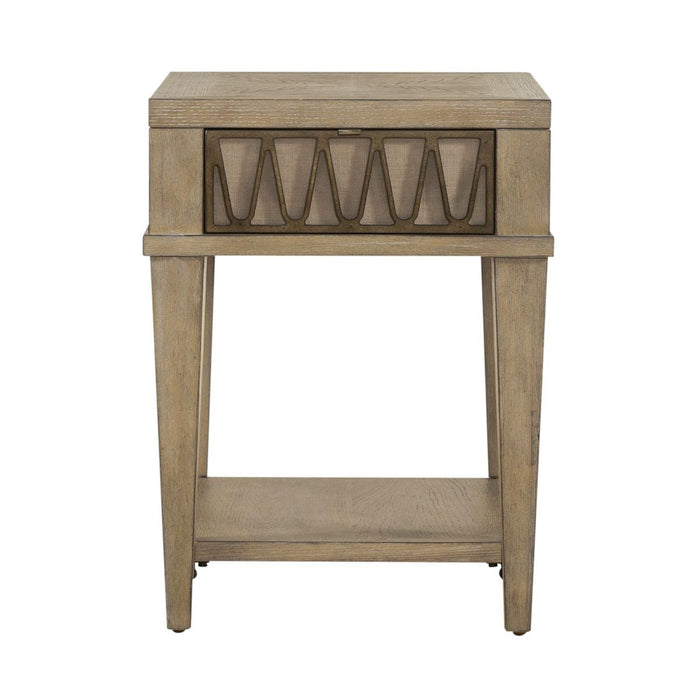 Liberty Furniture Devonshire Chair Side Table in Weathered Sandstone