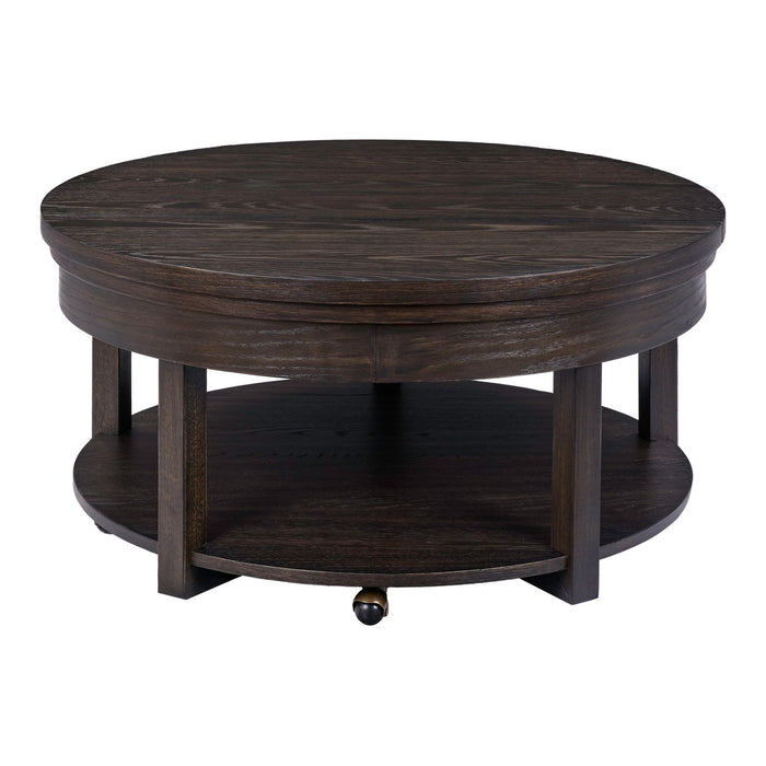 Weston Round Lift Top Cocktail Table - Discount Furniture World (Burlington,NC)