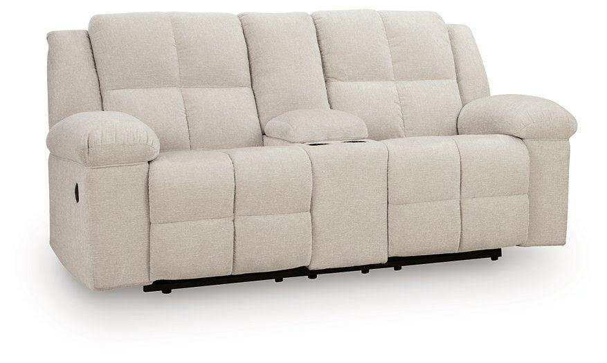 Orlen Reclining Loveseat with Console - Discount Furniture World (Burlington,NC)