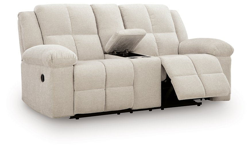 Orlen Reclining Loveseat with Console - Discount Furniture World (Burlington,NC)