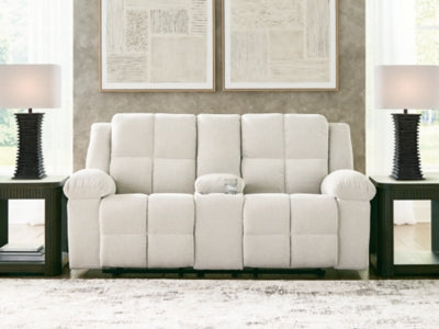 Orlen Reclining Loveseat with Console - Discount Furniture World (Burlington,NC)