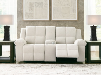 Orlen Reclining Loveseat with Console - Discount Furniture World (Burlington,NC)