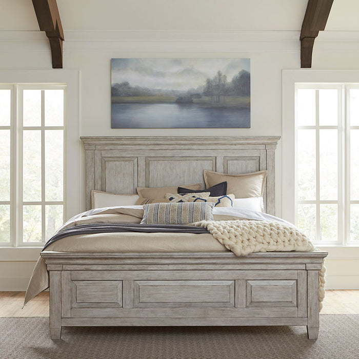 Heartland King California Panel Bed, Dresser & Mirror, Night Stand - Discount Furniture World (Burlington,NC)