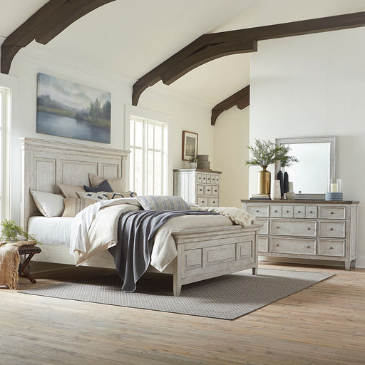 Heartland Queen Panel Bed, Dresser & Mirror, Chest image