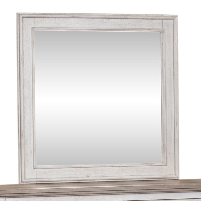 Heartland Landscape Mirror in Antique White - Discount Furniture World (Burlington,NC)