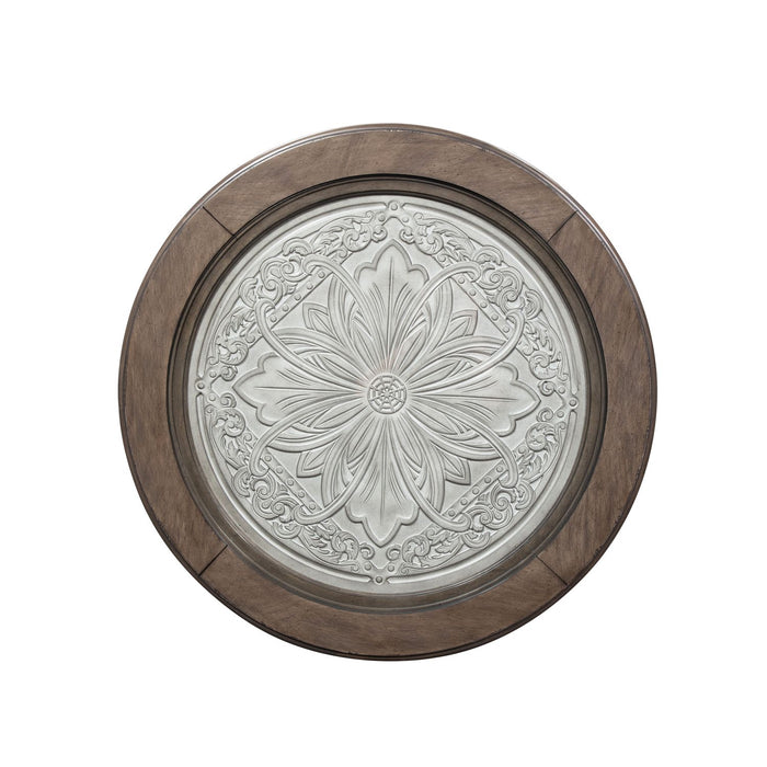 Heartland Round Ceiling Tile Cocktail Table in Antique White image