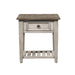 Heartland Drawer End Table in Antique White - Discount Furniture World (Burlington,NC)