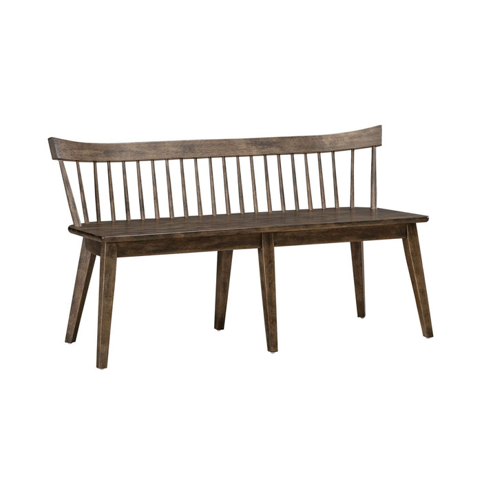 Midland Falls Spindle Back Bench in Rustic Brown - Discount Furniture World (Burlington,NC)