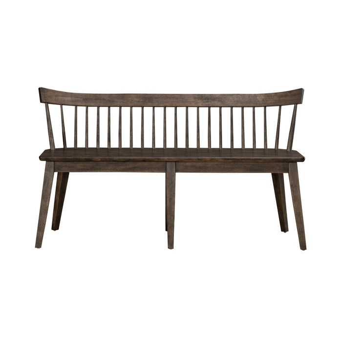 Midland Falls Spindle Back Bench in Rustic Brown - Discount Furniture World (Burlington,NC)