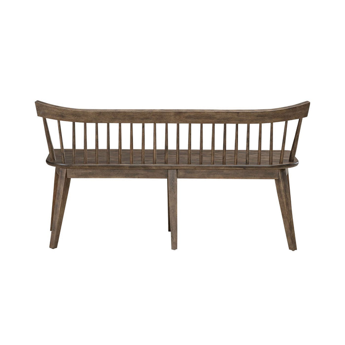 Midland Falls Spindle Back Bench in Rustic Brown - Discount Furniture World (Burlington,NC)