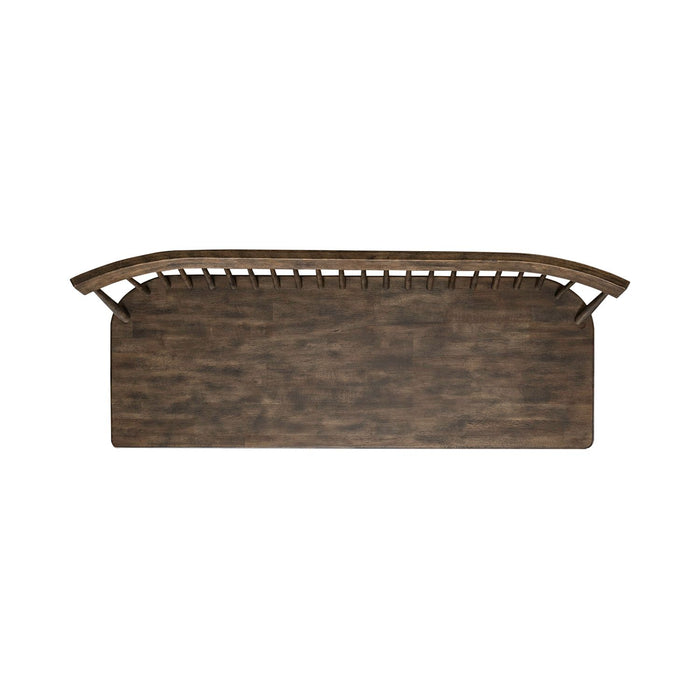 Midland Falls Spindle Back Bench in Rustic Brown - Discount Furniture World (Burlington,NC)