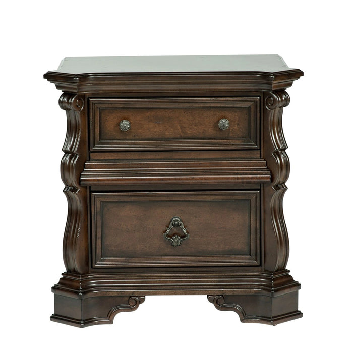 Arbor Place King California Sleigh Bed, Dresser & Mirror, Night Stand image