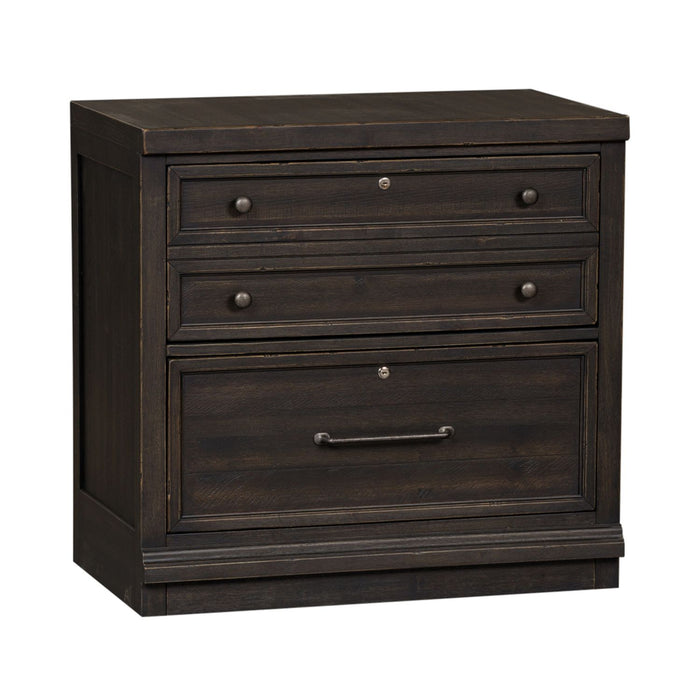 Harvest Home Bunching Lateral File Cabinet in Chalkboard - Discount Furniture World (Burlington,NC)