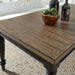 Harvest Home Rectangular Leg Dining Table in Chalkboard - Discount Furniture World (Burlington,NC)