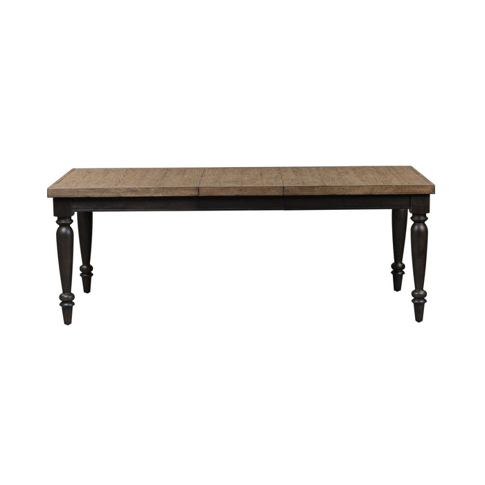 Harvest Home Rectangular Leg Dining Table in Chalkboard - Discount Furniture World (Burlington,NC)
