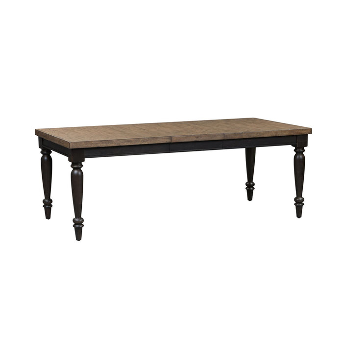 Harvest Home Rectangular Leg Dining Table in Chalkboard - Discount Furniture World (Burlington,NC)