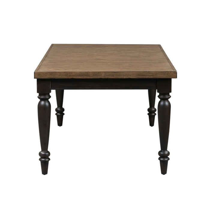 Harvest Home Rectangular Leg Dining Table in Chalkboard - Discount Furniture World (Burlington,NC)