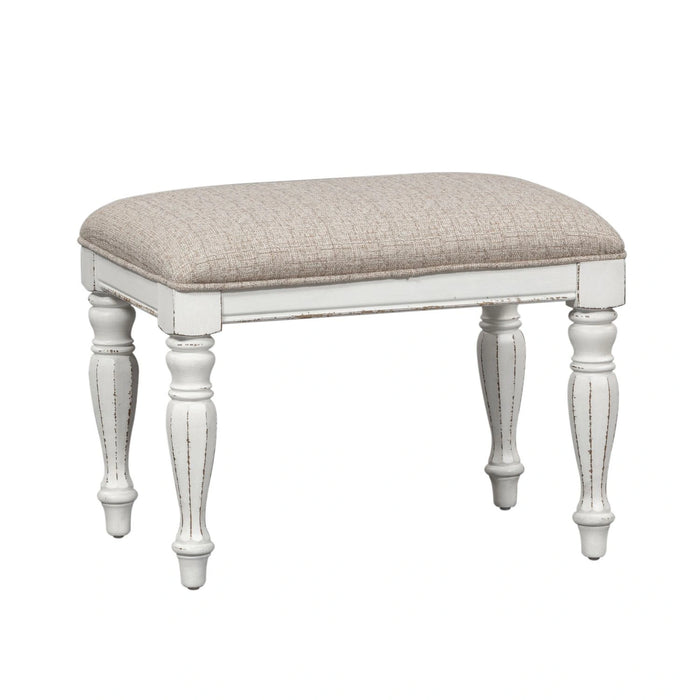Magnolia Manor Accent Bench in Antique White image