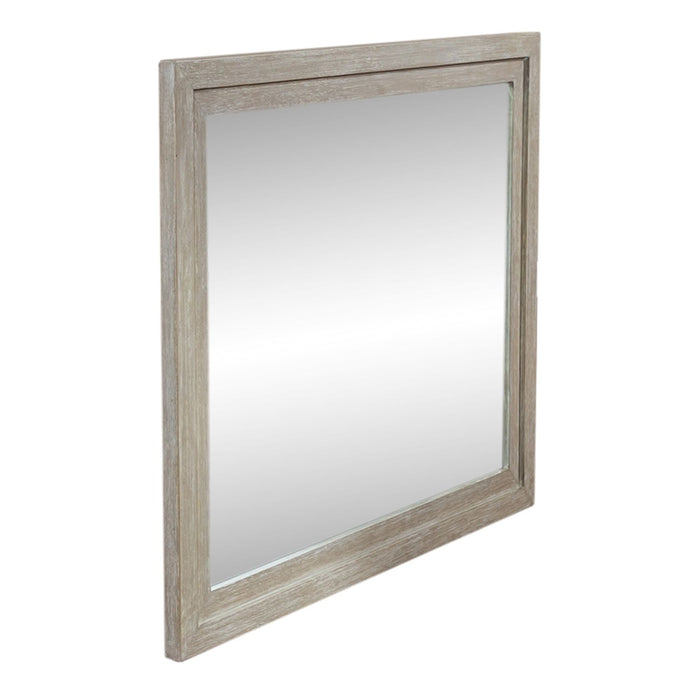Belmar Mirror in Washed Taupe and Silver Champagne - Discount Furniture World (Burlington,NC)