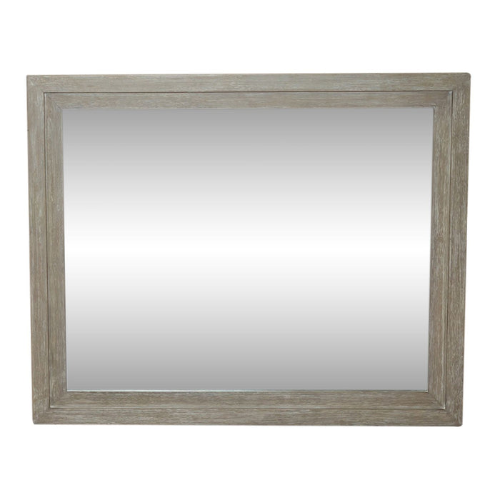Belmar Mirror in Washed Taupe and Silver Champagne - Discount Furniture World (Burlington,NC)