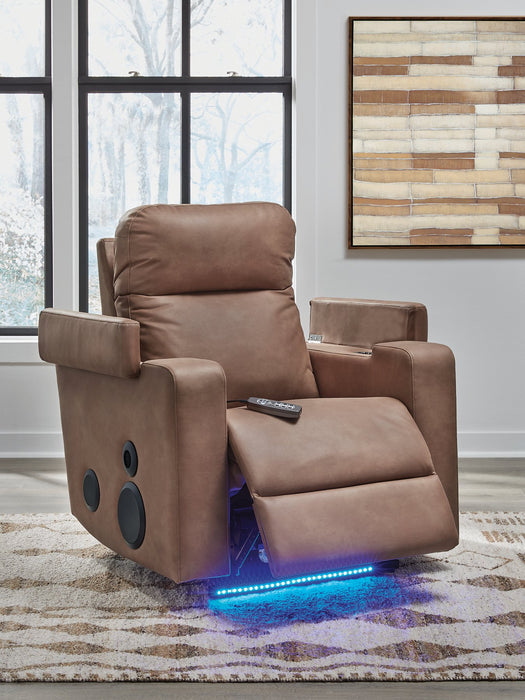 Lorrenton Power Glider Recliner with Audio System - Discount Furniture World (Burlington,NC)