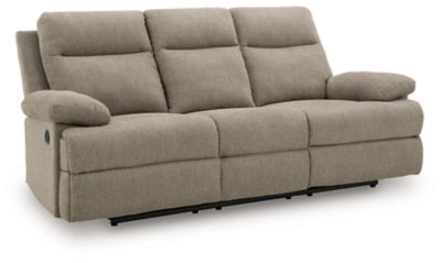 Side-Swipe Reclining Sofa with Drop Down Table - Discount Furniture World (Burlington,NC)