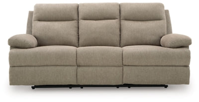 Side-Swipe Reclining Sofa with Drop Down Table - Discount Furniture World (Burlington,NC)