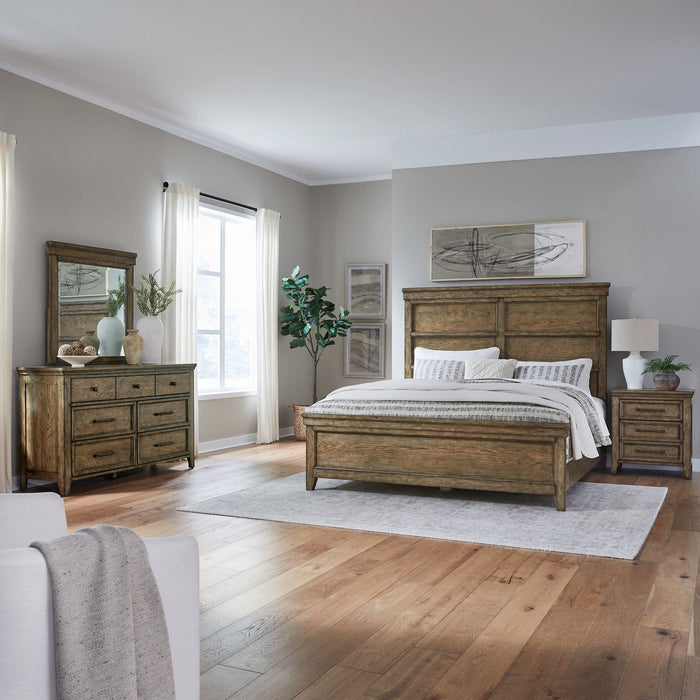 Carolina Park Queen Panel Bed, Dresser & Mirror, Night Stand image