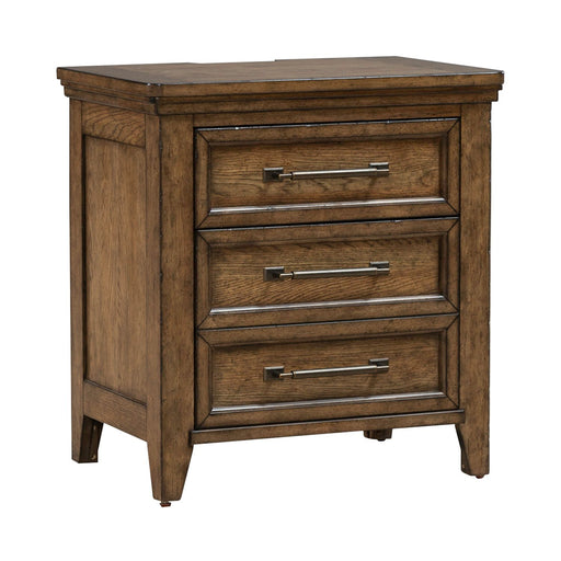 Carolina Park Nightstand w/ Charging Station - Discount Furniture World (Burlington,NC)