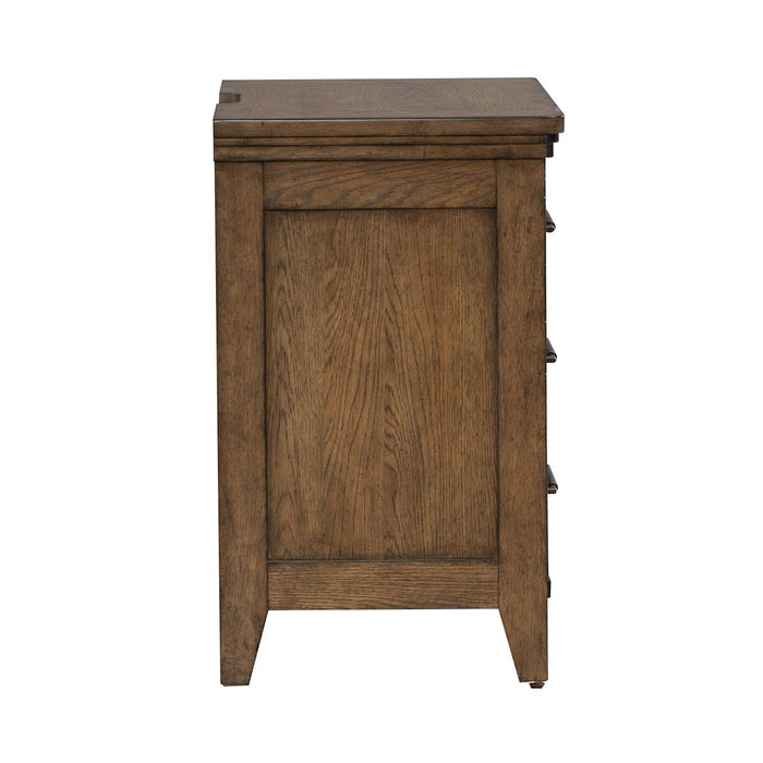 Carolina Park Nightstand w/ Charging Station - Discount Furniture World (Burlington,NC)