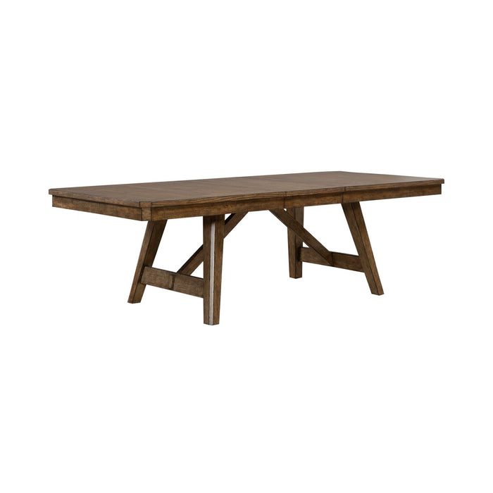 Carolina Park Trestle Table Set - Discount Furniture World (Burlington,NC)