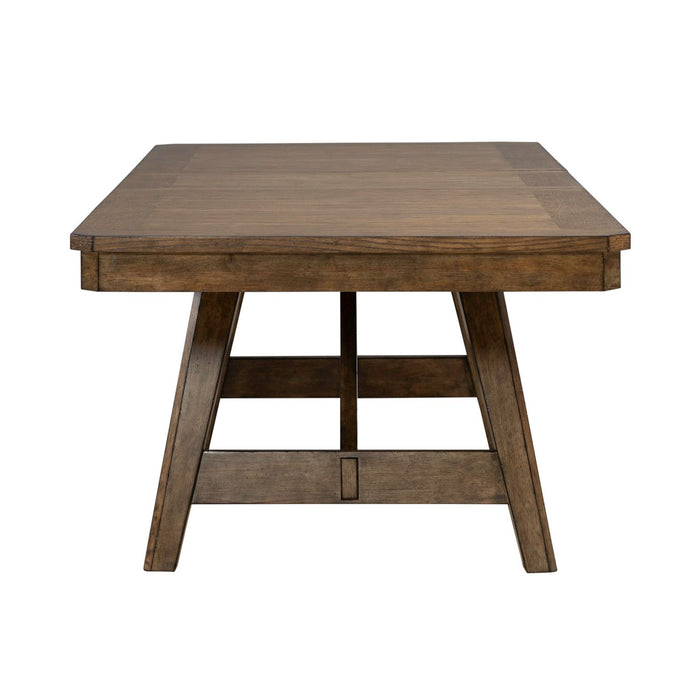 Carolina Park Trestle Table Set - Discount Furniture World (Burlington,NC)