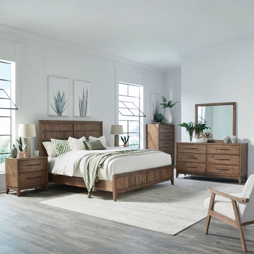 Shaker Lakes King Panel Bed, Dresser & Mirror, Chest, Night Stand image