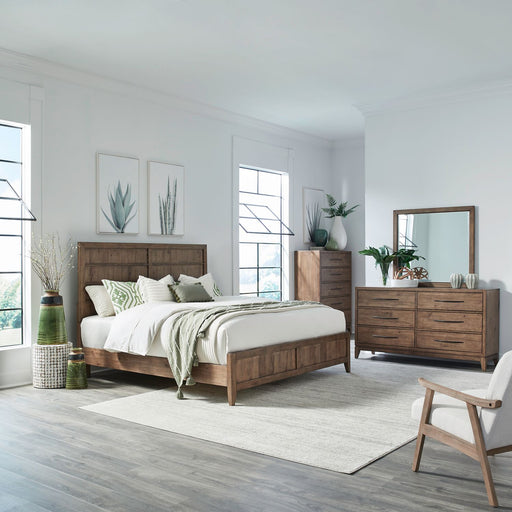 Shaker Lakes Queen Panel Bed, Dresser & Mirror, Chest image