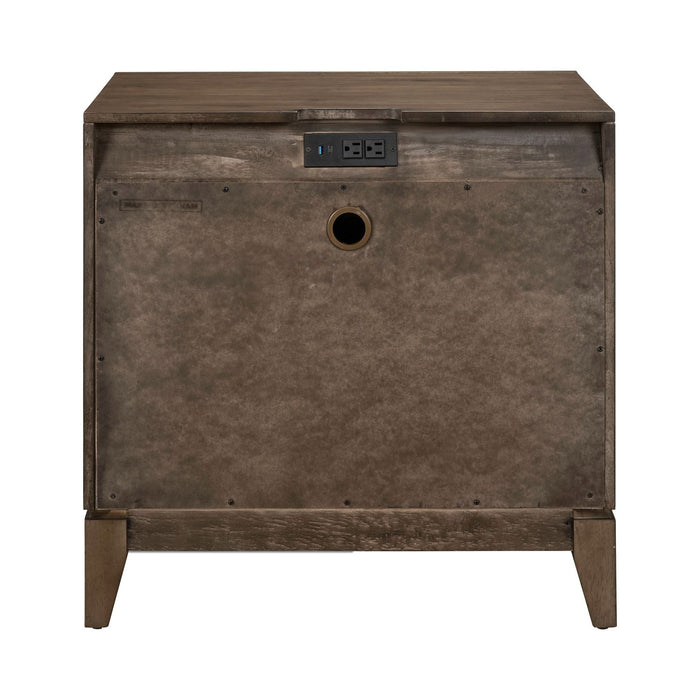 Shaker Lakes Nightstand w/ Charging Station - Discount Furniture World (Burlington,NC)
