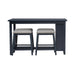 Brook Creek 5 Piece Counter Set- Navy - Discount Furniture World (Burlington,NC)