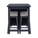 Brook Creek 5 Piece Counter Set- Navy - Discount Furniture World (Burlington,NC)