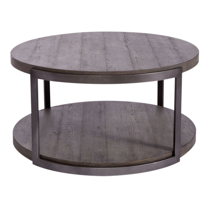 Modern View Round Cocktail Table - Discount Furniture World (Burlington,NC)