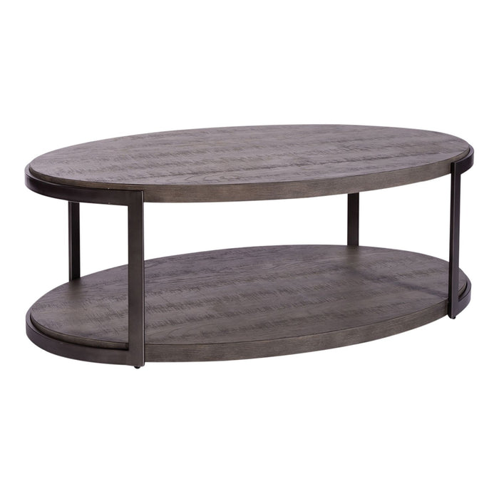 Modern View Oval Cocktail Table - Discount Furniture World (Burlington,NC)