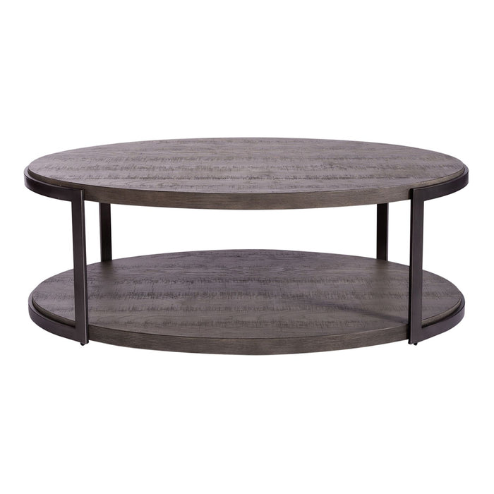 Modern View Oval Cocktail Table - Discount Furniture World (Burlington,NC)