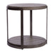 Modern View Round End Table in Gray - Discount Furniture World (Burlington,NC)