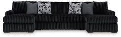 Midnight-Madness Sectional with Chaise - Discount Furniture World (Burlington,NC)