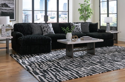 Midnight-Madness Sectional with Chaise - Discount Furniture World (Burlington,NC)
