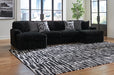 Midnight-Madness Sectional with Chaise - Discount Furniture World (Burlington,NC)